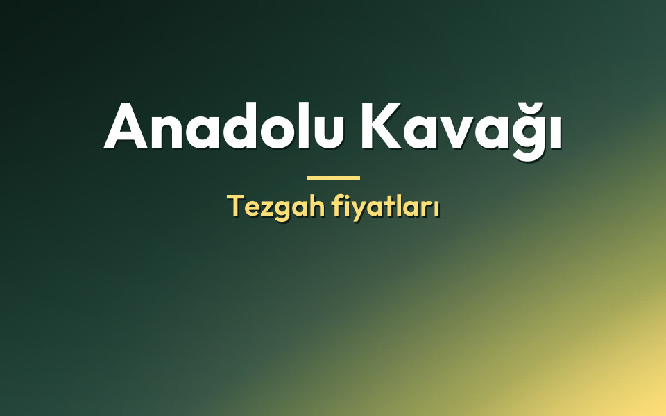 Anadolu Kavağı Tezgah fiyatları