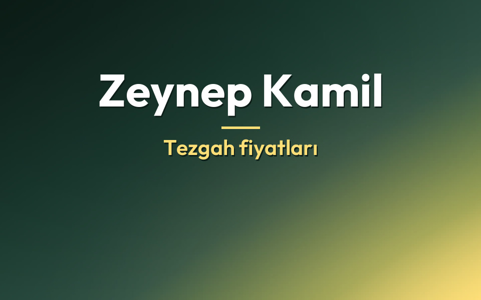 Zeynep Kamil Tezgah fiyatları